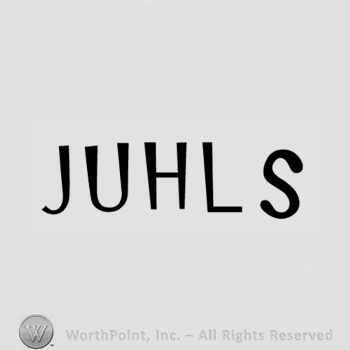 The text ''Juhls''.