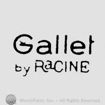 The text ''Gallet by Racine''.