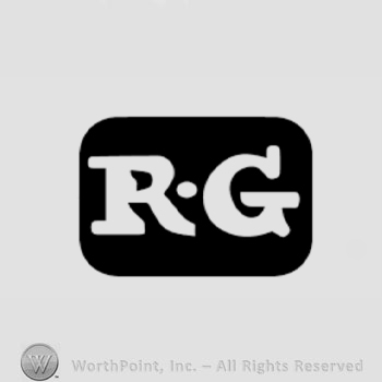 A border with the monogram of letters ''R'' and ''G''and a point.