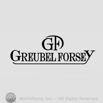 The monogram of letters ''G'' and ''F'' and the text ''Greubel Forsey''.