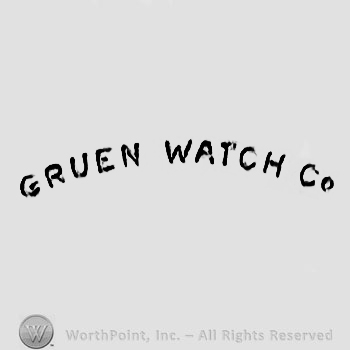 The text ''Gruen Watch Co''.