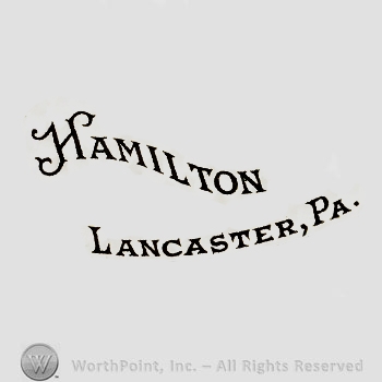The text ''Hamilton Lancaster, Pa.''.