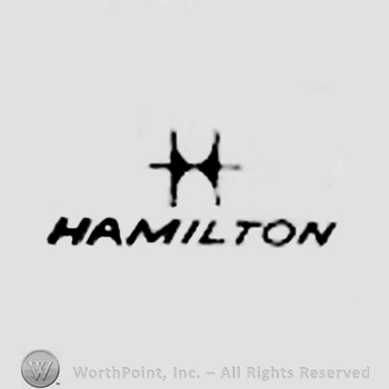 The text ''Hamilton'' and a stylized letter ''H''.