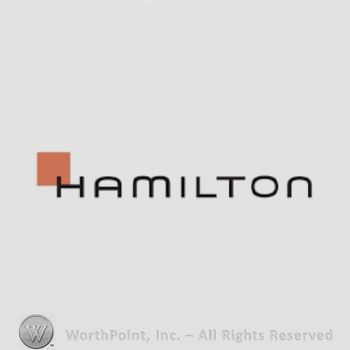 The text ''Hamilton'' and a square.