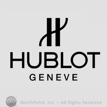 The text ''Hublot Geneve'' and a stylized letter ''H''.