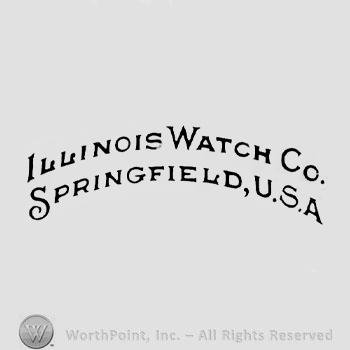 The text ''Illinois Watch Co. Springfield, U.S.A.''.