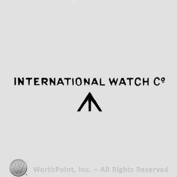 The text ''International Watch Co.'' and an arrow.
