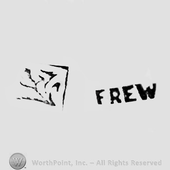 The text ''Frew'' and something like a flower.