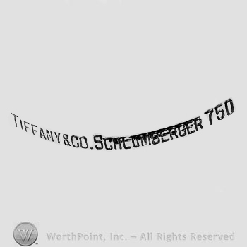 The text ''Tiffany & Co. Schlumberger 750''.