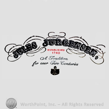 The text ''Jules Jurgensen Established 1740'' and ''A tradition for over Two Centuries''.