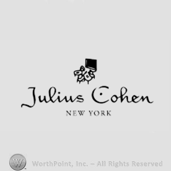 The text ''Julius Cohen New York'' and shape like an animal.