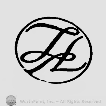 The monogram of letter ''L'' in a circle.