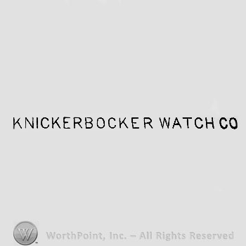 The text ''Knickerbocker Watch Co''.