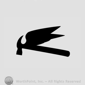 A hammer and wings.