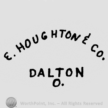 E. Houghton & Co. written arched above Dalton written above O.