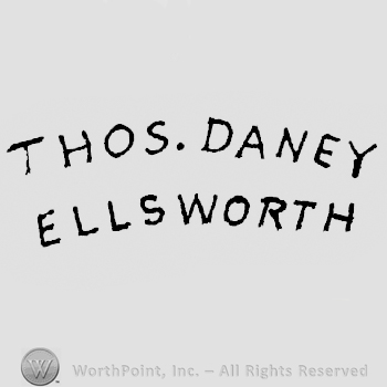 Thos. Daney written above Ellsworth