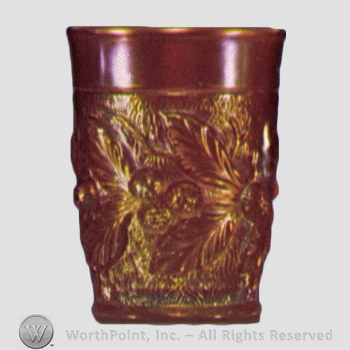 Glass pattern: Acorn Burrs;  Acorn Burr and Bark.