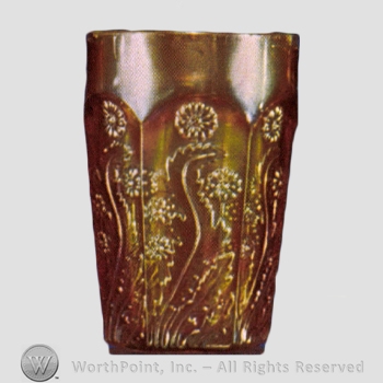 Glass pattern: Dandelion, Paneled; Dandelion, Variant.