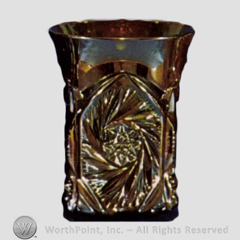 Glass pattern: Double Star; Hob Star and Torch-Nearcut.