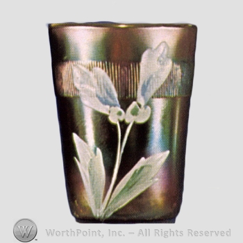 Glass pattern: Enameled Prism Band; Crocus.