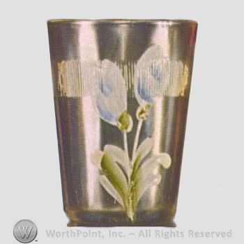 Glass pattern: Enameled Prism Band; Crocus, Variant.