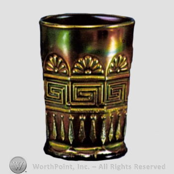 Glass pattern: Greek Key, N'S; Greek Key and Prism.