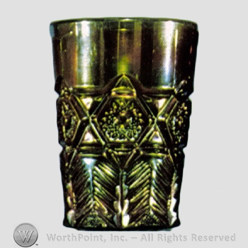 Glass pattern: Inverted Feather; Feather and Hob Star.