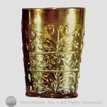 Glass pattern: Strawberry Scroll; Strawberry and Scroll Band.