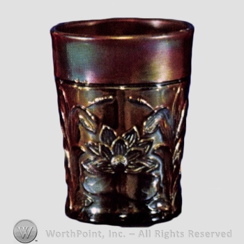 Glass pattern: Waterlily and Cattails, N'S.