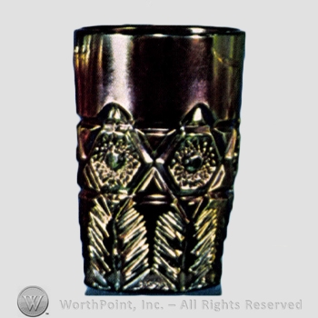 Glass pattern: Inverted Feather; Feather and Hob Star.
