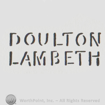 "doulton lambeth" in uppercase letters