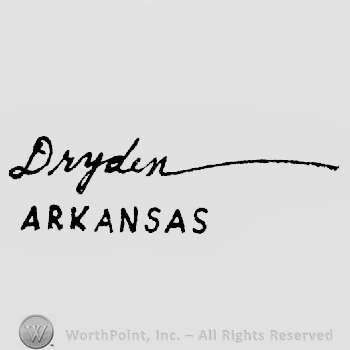 Dryden  hand written above Arkansas