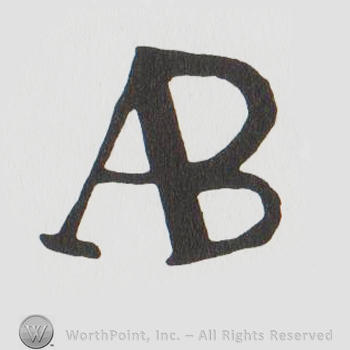 the letters AB combined