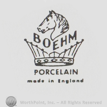 horse head over a crown BOEHM PORCELAIN MADE IN ENGLAND