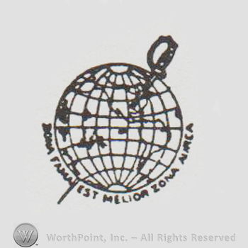 round logo resimbling the earth globe with a sword through it