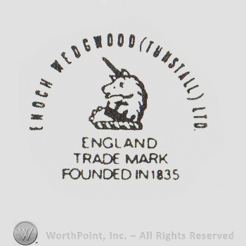 Unicorn Enoch Wedgwood (Tunstall) Ltd written above