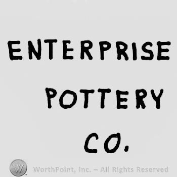 Enterprise written above Pottery written above Co.