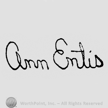 Ann Entis hand written