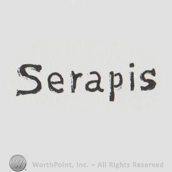 the word SERAPIS with the initial in uppercase letter