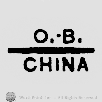 O.B. written underlined above China