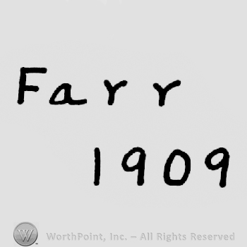 Farr written above 1909