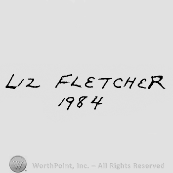 Liz Fletcher written above 1984