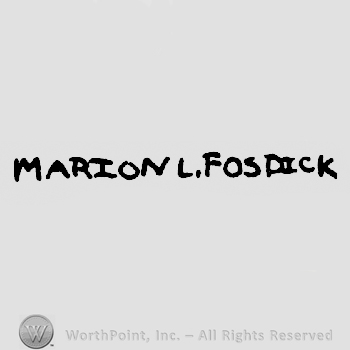 Marion L. Fosdick written
