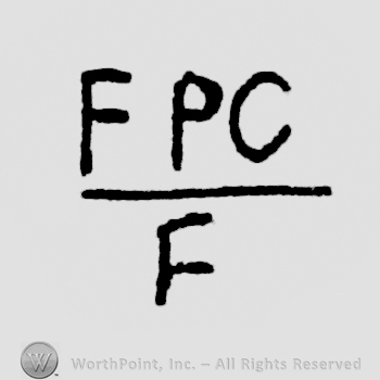 F PC written underlinded above F