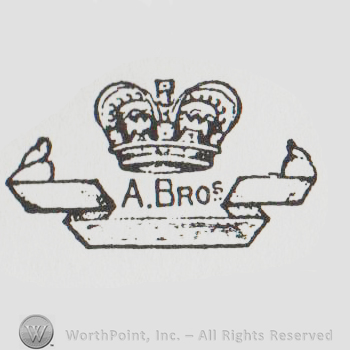 a crown above a banner