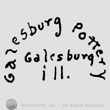 Galesburg Pottery written arched above Galesburg written above Ill.