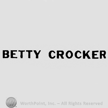 Betty Crocker written bold
