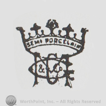 a crown with "semi porcelain GCM"