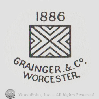 a square and "1886 grainger & co worchester"
