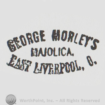 "george morley's majolica east liverpool o"
